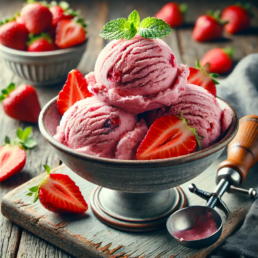 Strawberry Ice Cream Recipe