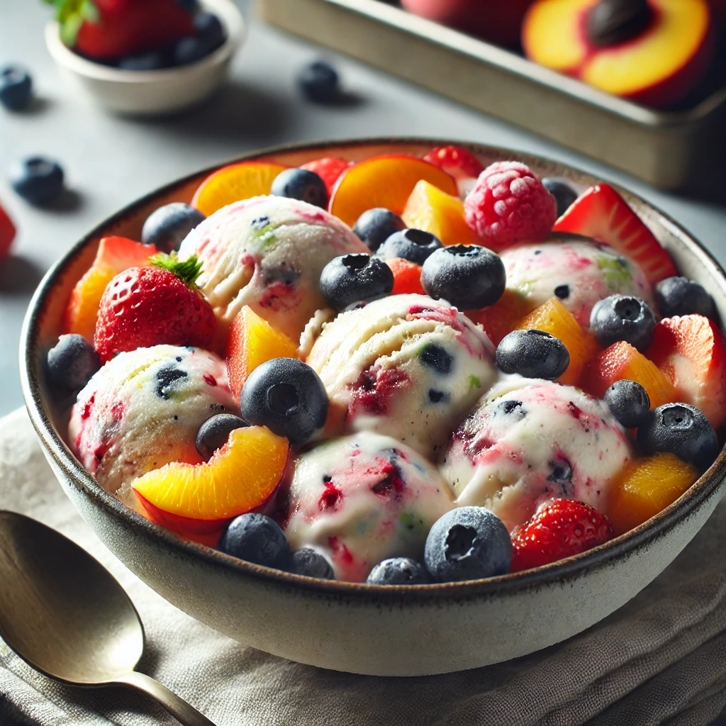 Fruit to Homemade Ice Cream